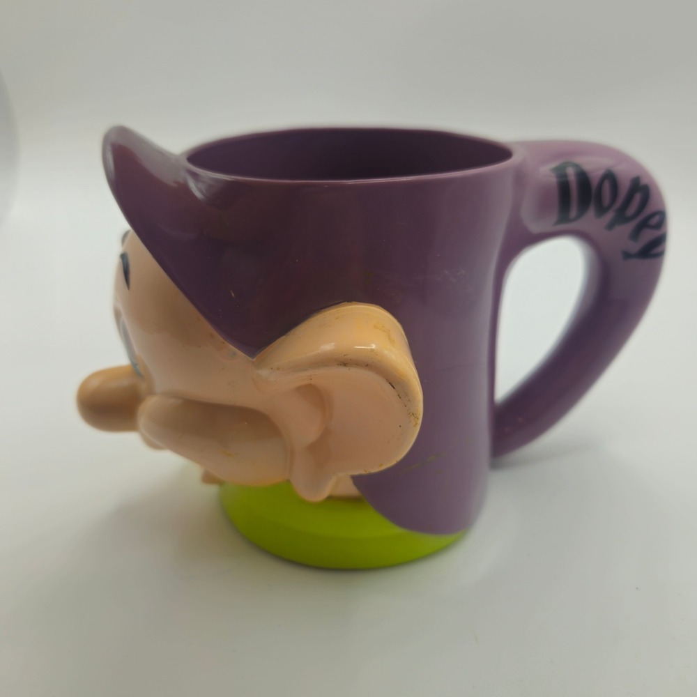 Disney/Ringling Brothers Snow White‎ Dopey Mug Purple Cartoon Character  Cup